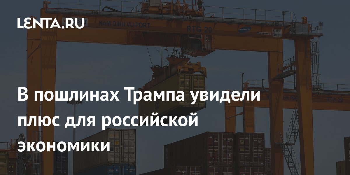 В пошлинах Трампа увидели плюс для российской экономики