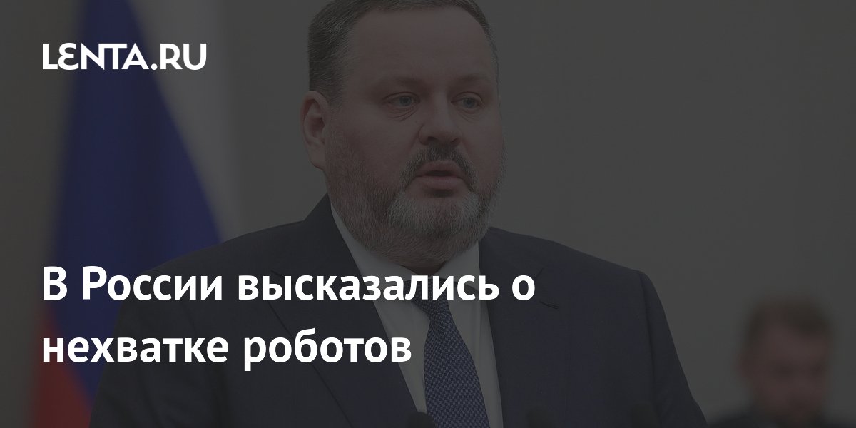 В России высказались о нехватке роботов