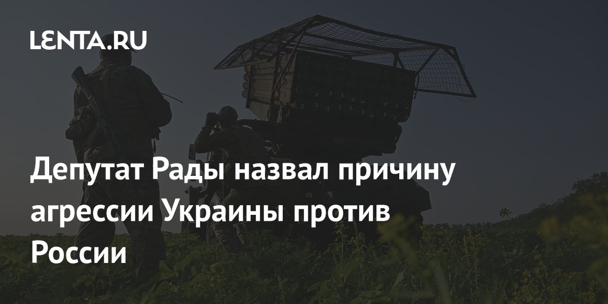 Депутат Рады назвал причину агрессии Украины против России