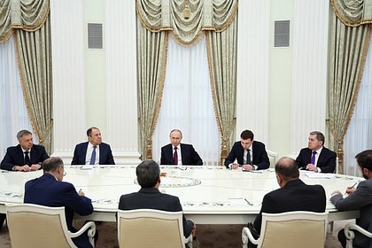 Песков назвал тему разговора Путина и главы МИД Ирана