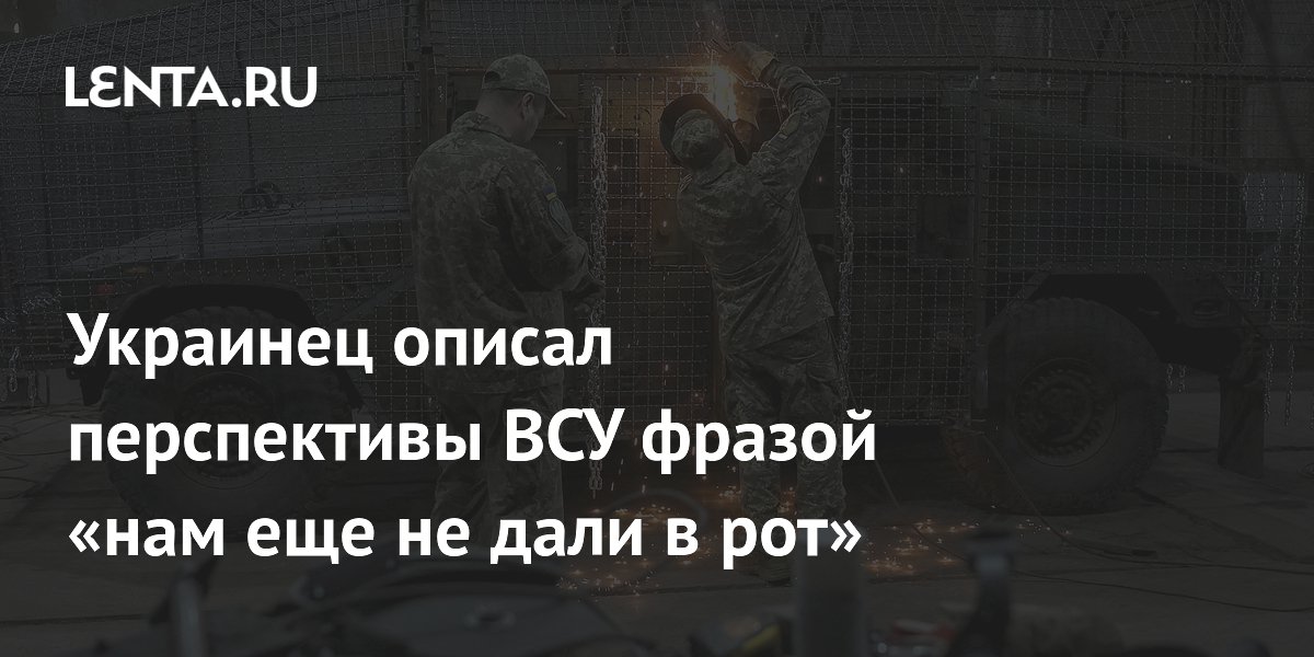 Украинец описал перспективы ВСУ фразой «нам еще не дали в рот»