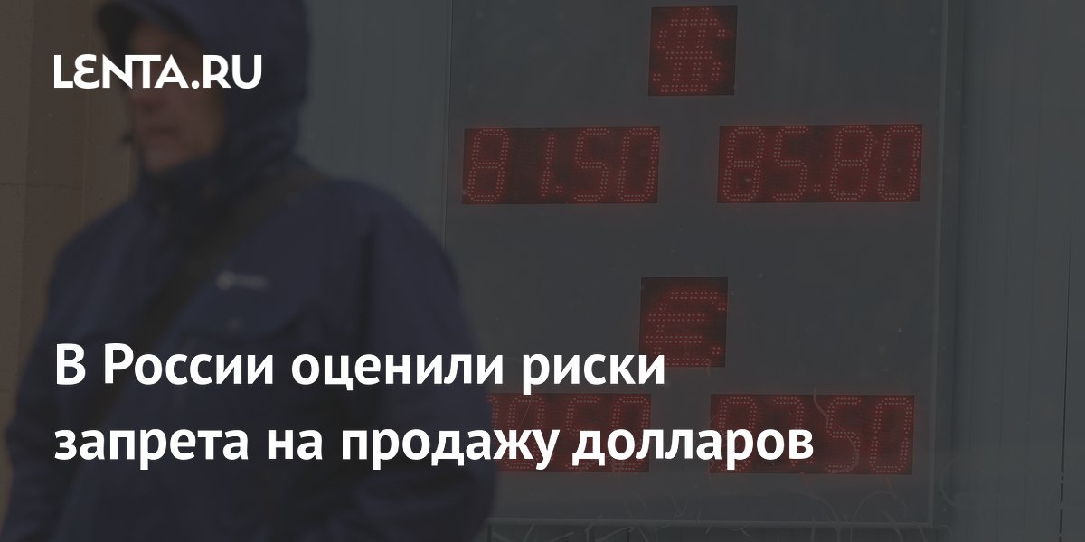 В России оценили риски запрета на продажу долларов