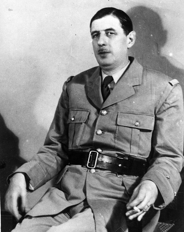 Лидер движения «Свободная Франция», генерал Шарль де Голль, 1941 год