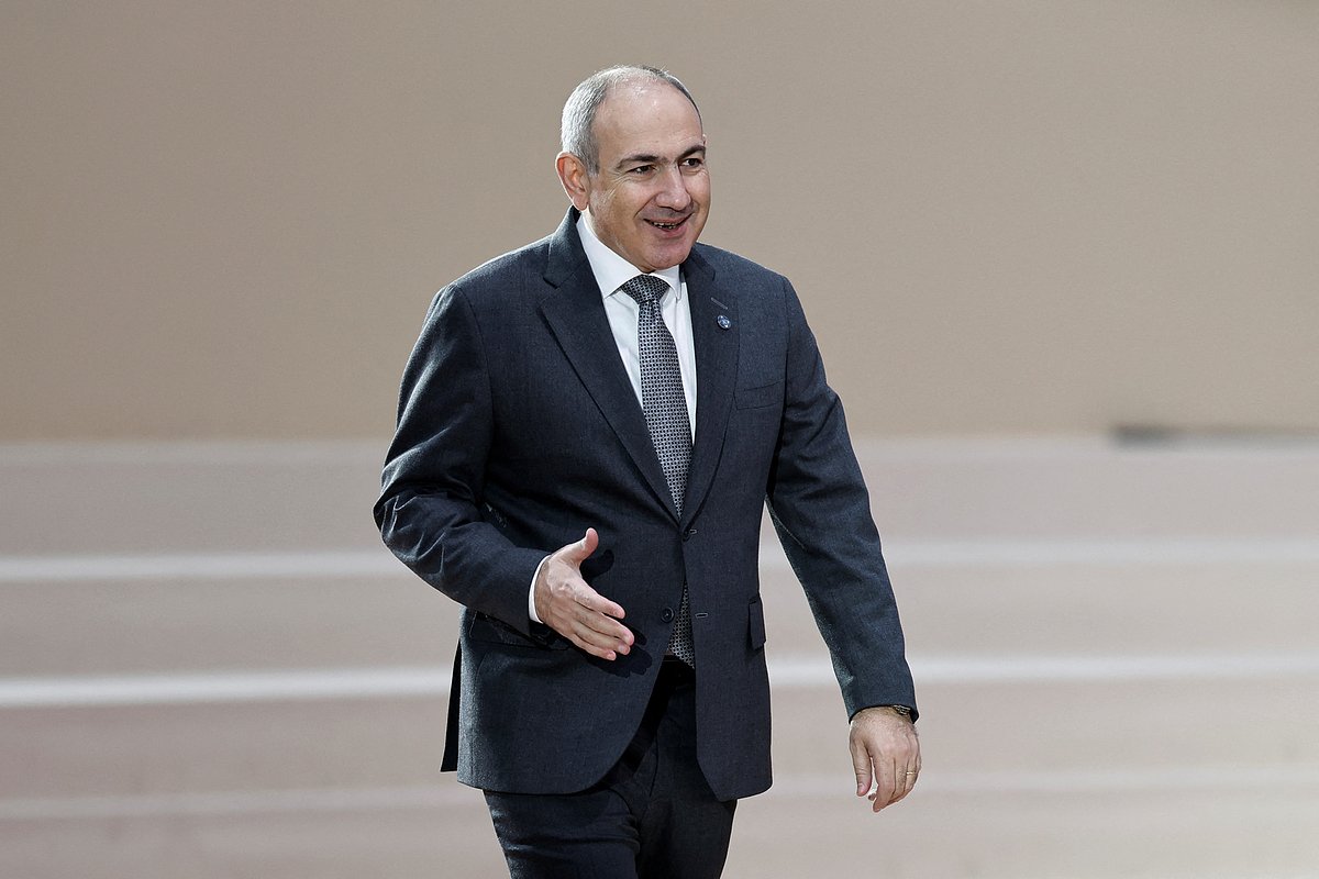 Armenia's Prime Minister Nikol Pashinyan arrives to attend the Artificial Intelligence (AI) Action Summit at the Grand Palais in Paris, France, February 11, 2025.