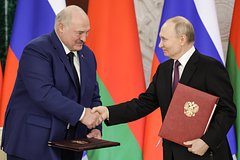 Александр Лукашенко и Владимир Путин
