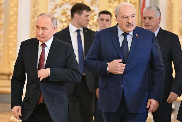 Владимир Путин и Александр Лукашенко