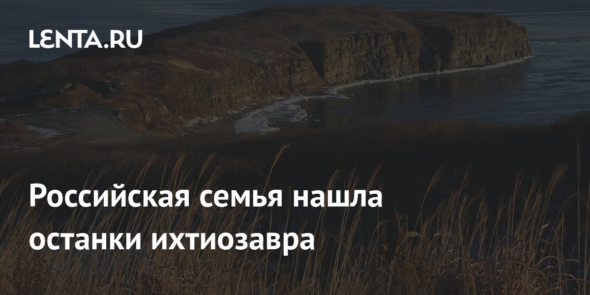 Российская семья нашла останки ихтиозавра