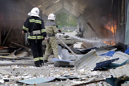 Во Львовской области загорелся промышленный объект