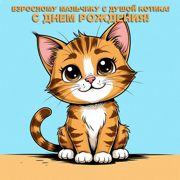 Открытка с поздравлением с днем рождения сына