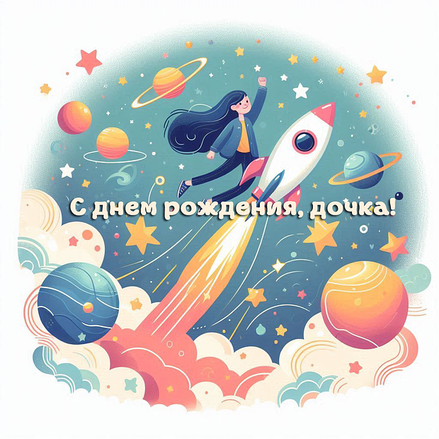 Красивая картинка на день рождения дочери