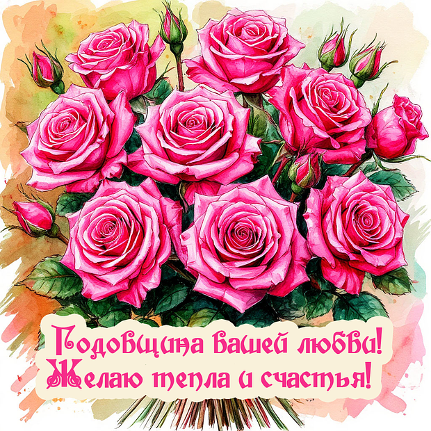 Красивая картинка на годовщину свадьбы