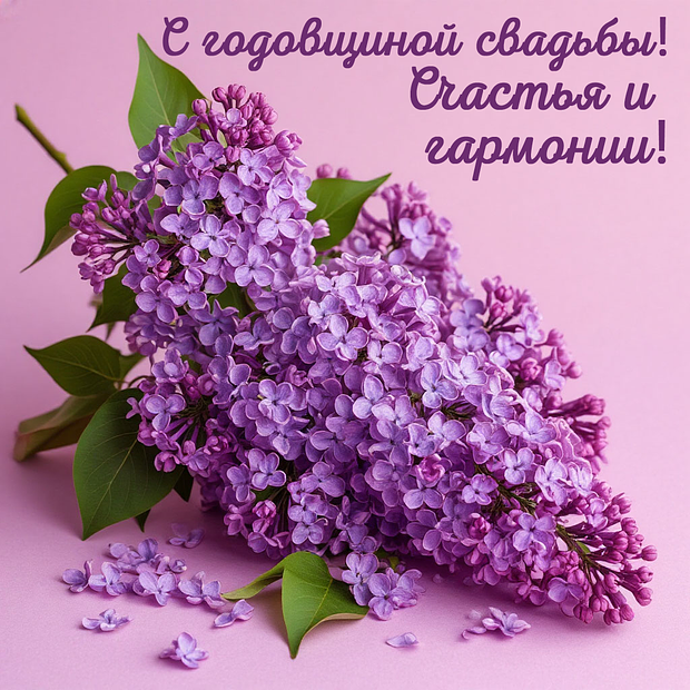 Картинка с душевным поздравлением с годовщиной свадьбы