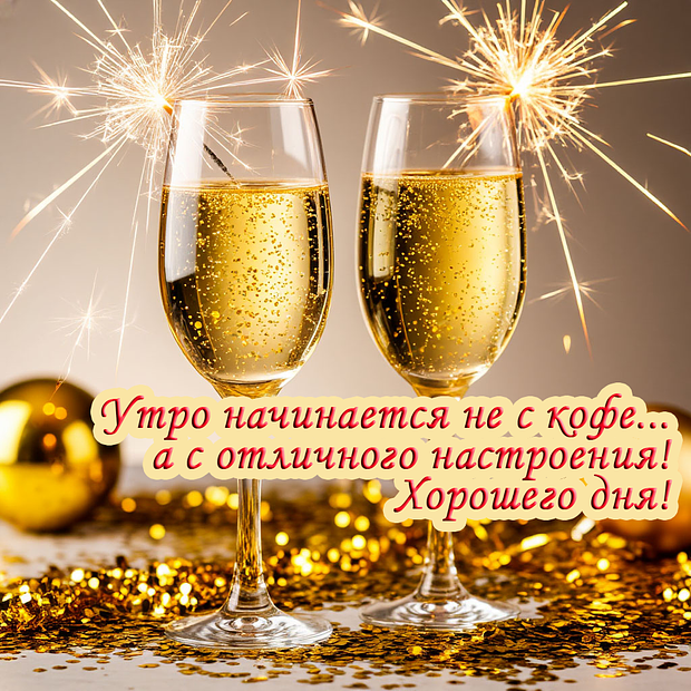Открытка с пожеланием хорошего дня