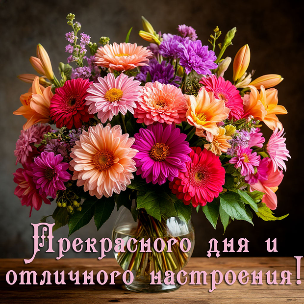 Картинка с душевным пожеланием хорошего дня