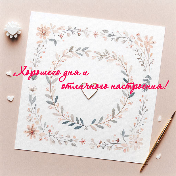 Оригинальная открытка, чтобы отправить утром
