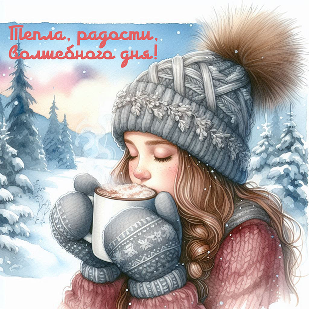 Открытка с пожеланием хорошего дня