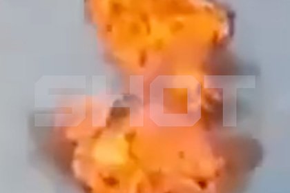 Момент мощного взрыва дрона «Чаклун» в небе над Ижевском сняли на видео