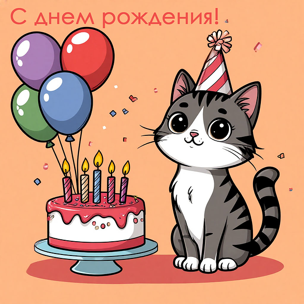 Картинка на день рождения в пять лет