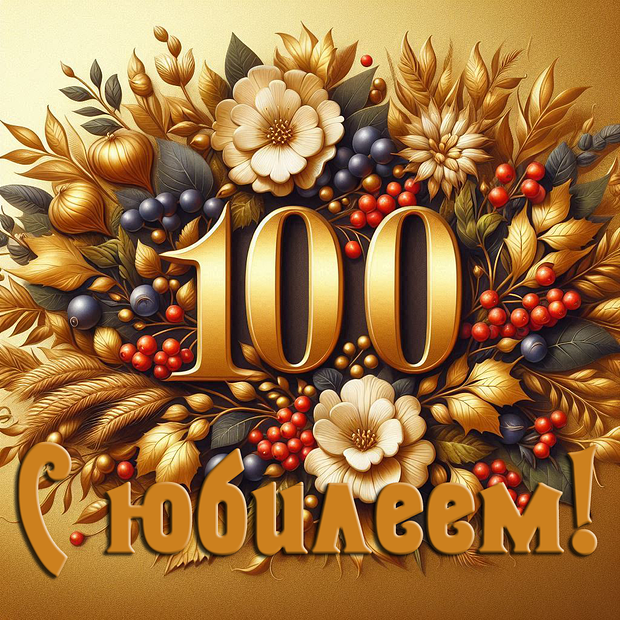 Открытка на юбилей в 100 лет