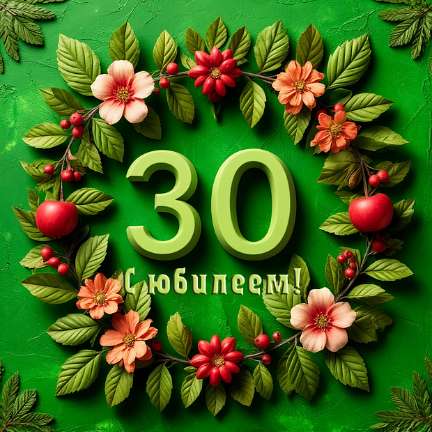 Картинка на юбилей в 30 лет