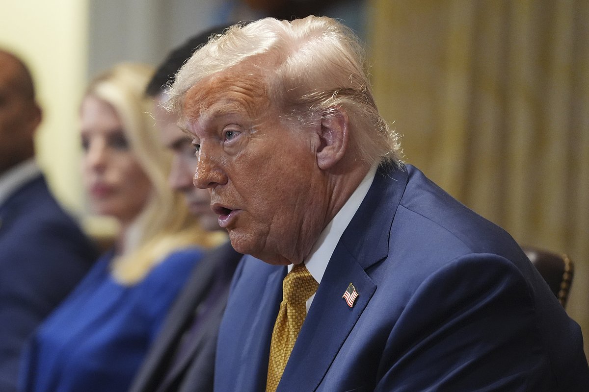 Президент США Дональд Трамп в Белом доме, Вашингтон, США, 8 июля 2025 года