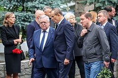 Михаил Горшков, Александр Дрозденко и Андрей Турчак (слева направо)