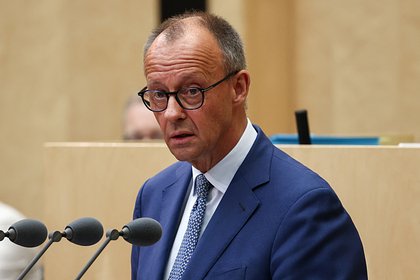 Мерц уронил кусок торта с изображением Германии