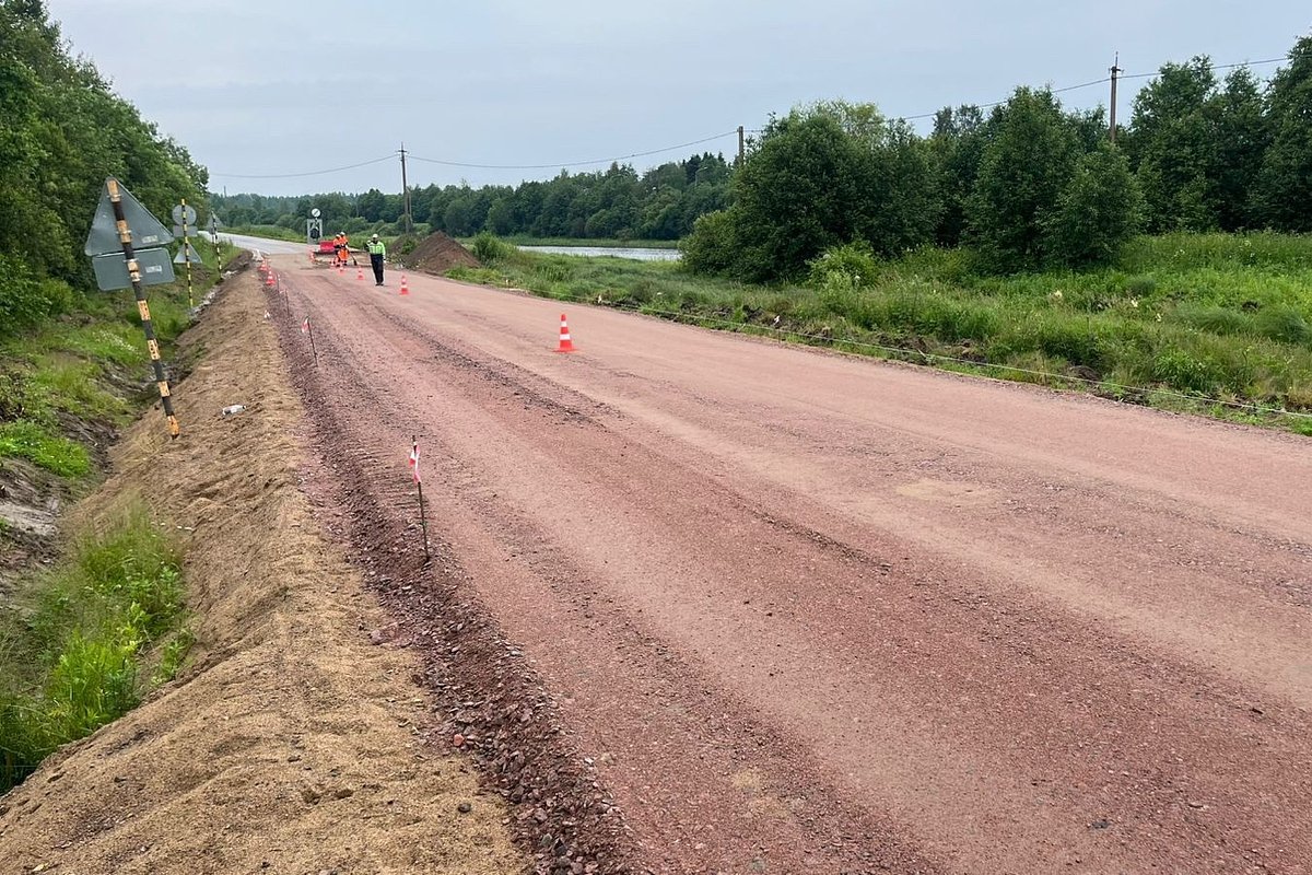 Ремонт моста через реку Силон в Олонецком районе