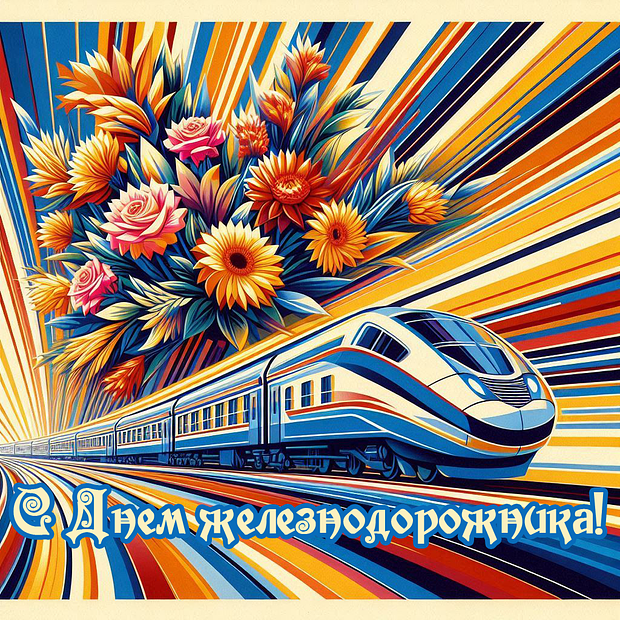 Красивая картинка на День железнодорожника