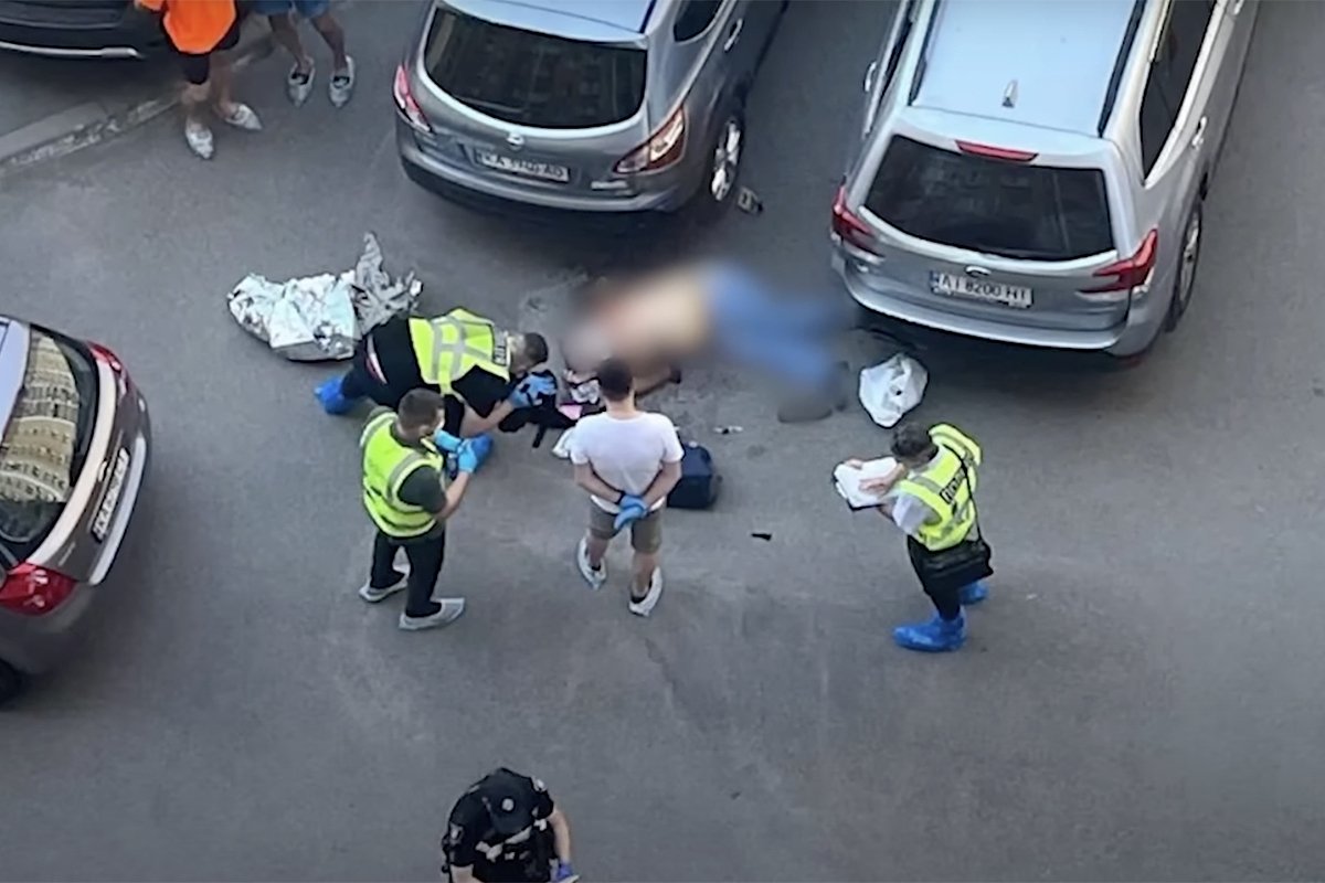 Место убийства полковника СБУ Ивана Воронича