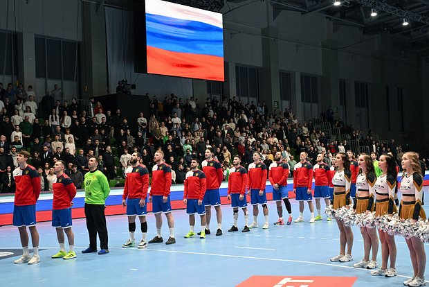 Игроки сборной России по гандболу