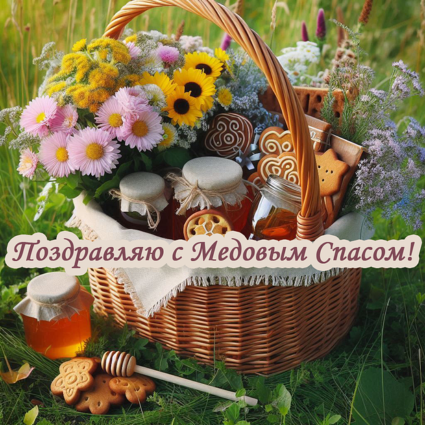 Красивая картинка на Медовый Спас
