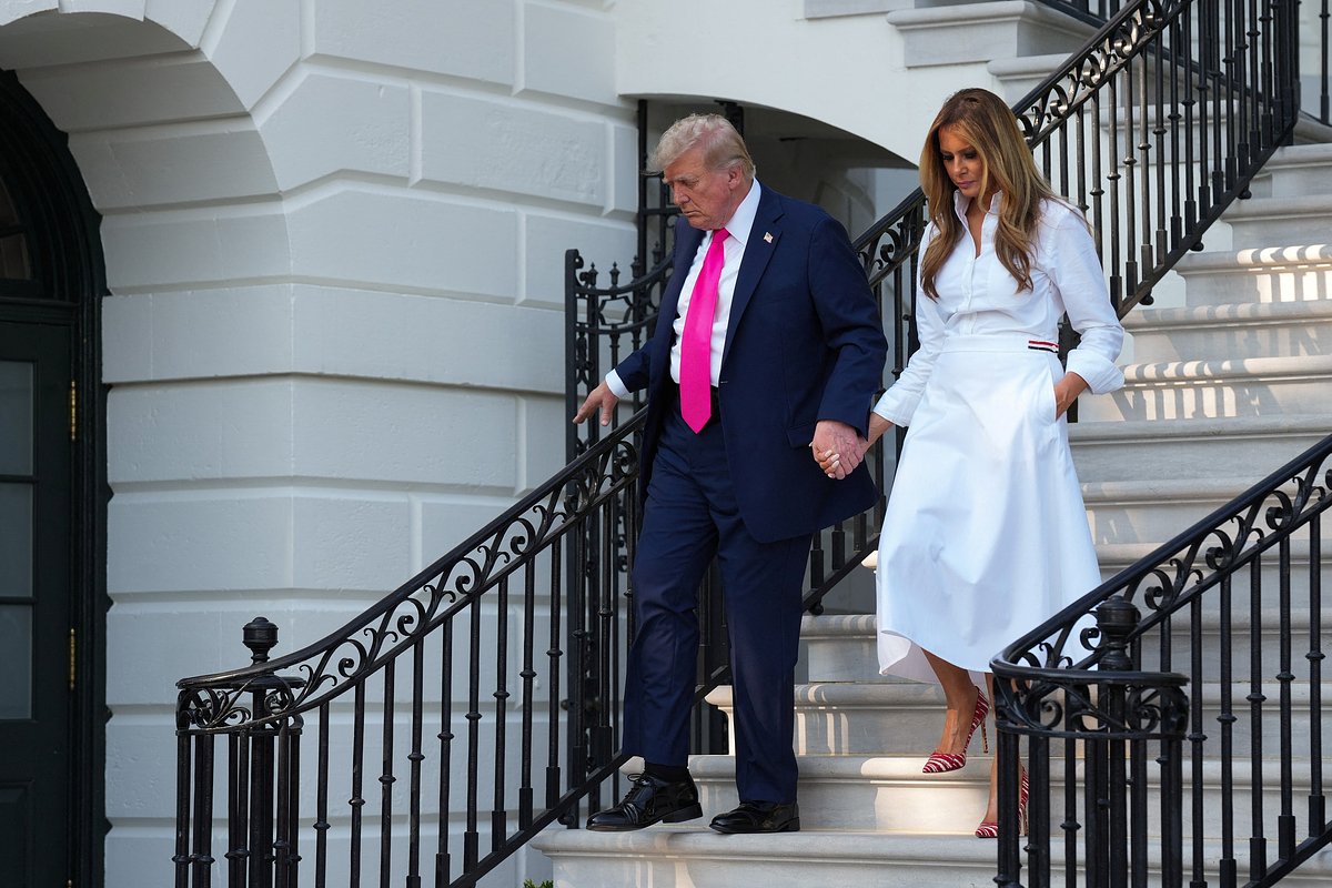 Дональд и Мелания Трамп в Белом доме