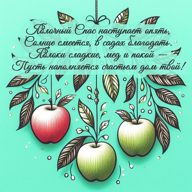 Поздравление в стихах на Яблочный Спас