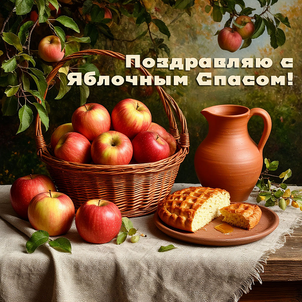 Красивая картинка на Яблочный Спас