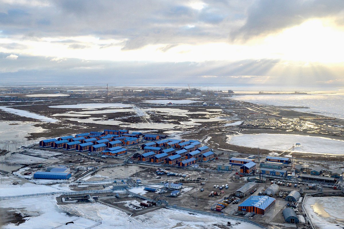 Строительство завода «Ямал СПГ» и морского порта Сабетта