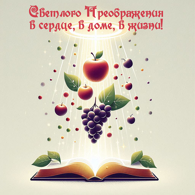Картинка с поздравлением на Преображение Господне