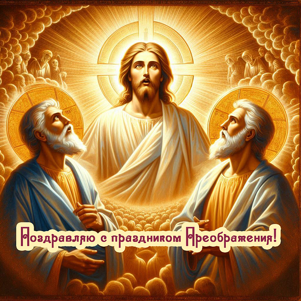 Бесплатная открытка на Преображение Господне