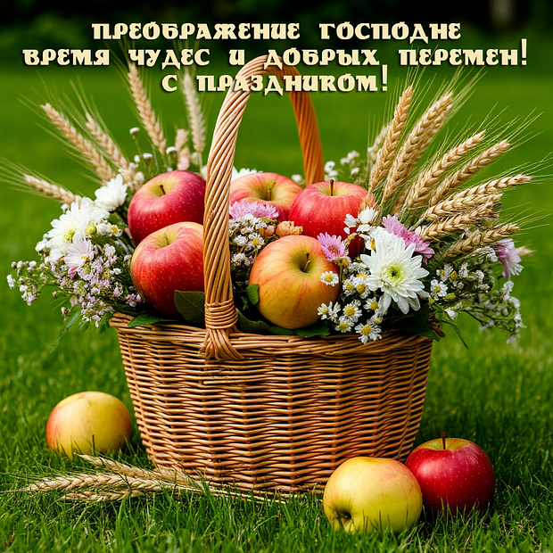 Картинка с поздравлением на Преображение Господне