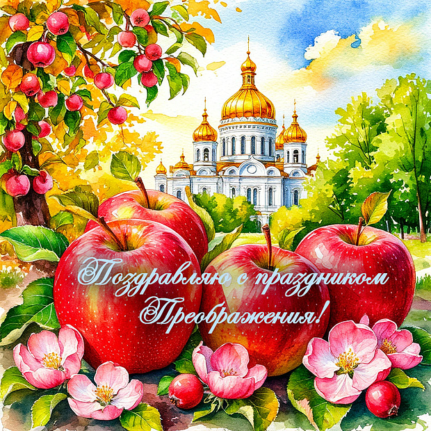 Бесплатная открытка на Преображение Господне