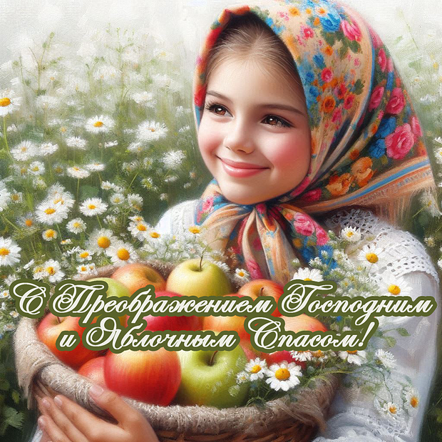 Душевная открытка для поздравления с Преображением Господним