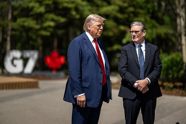 Дональд Трамп и Кир Стармер