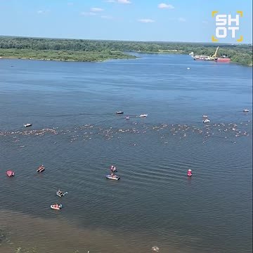 Смертельный для спортсмена из Москвы заплыв по Волге сняли видео