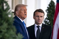 Дональд Трамп и Эммануэль Макрон