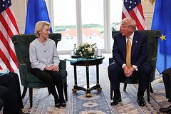 Урсула фон дер Ляйен и Дональд Трамп