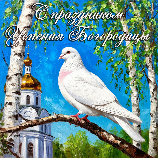 Красивая картинка на Успение Пресвятой Богородицы
