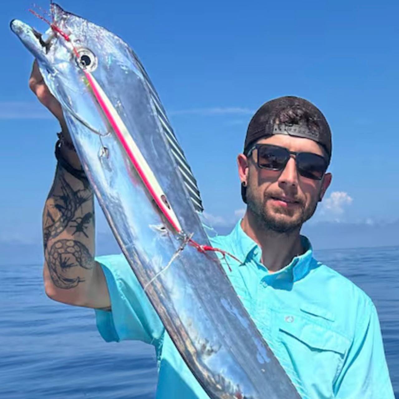 Отец и сын поймали крупных рыб и установили два рекорда