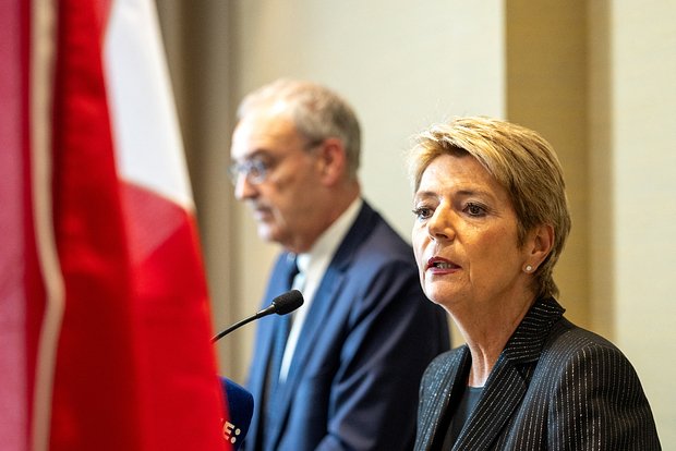 Карин Келлер-Саттер и Ги Пармелен