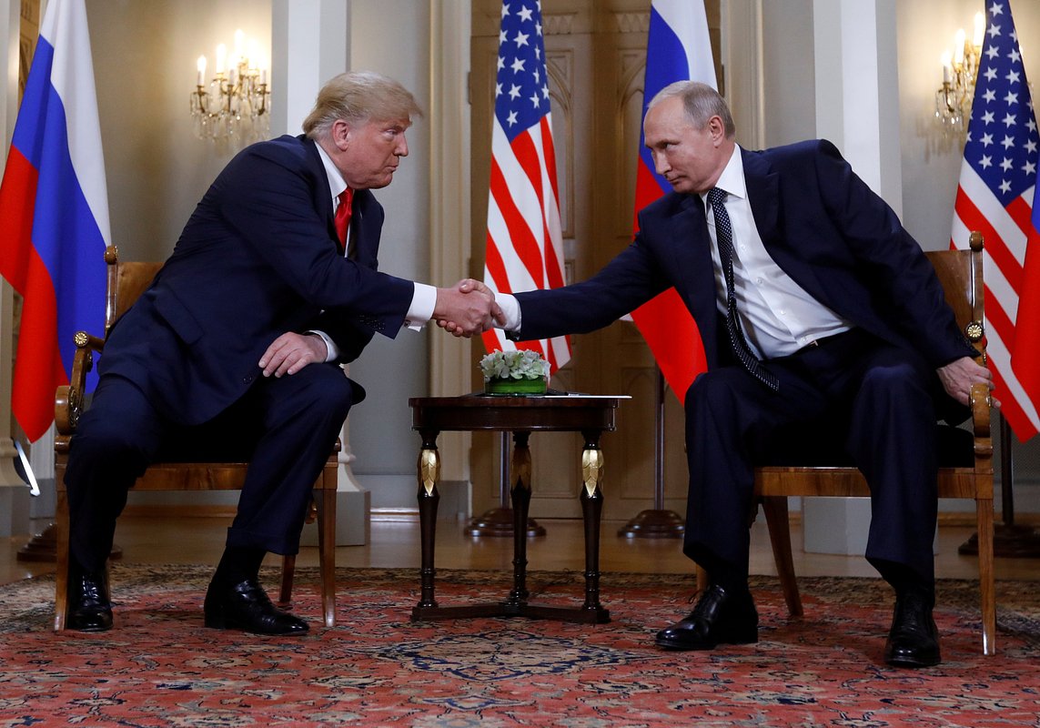 Президент США Дональд Трамп и президент России Владимир Путин