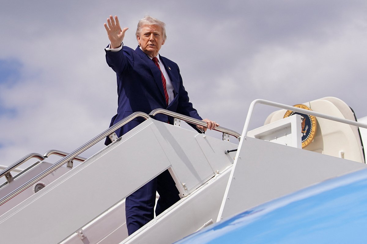 Президент США Дональд Трамп на авиабазе Эндрюс, штат Мэриленд, США, 23 мая 2025 года